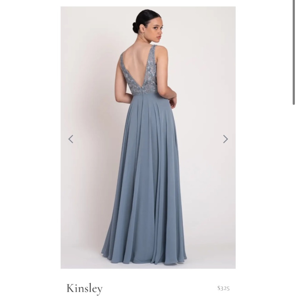 Jenny Yoo Kinsley Dress Size 8 Mayan Blue